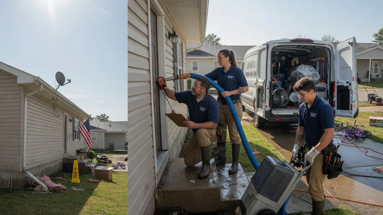 Ceiling Water Damage Restoration in Canal Fulton, OH near me